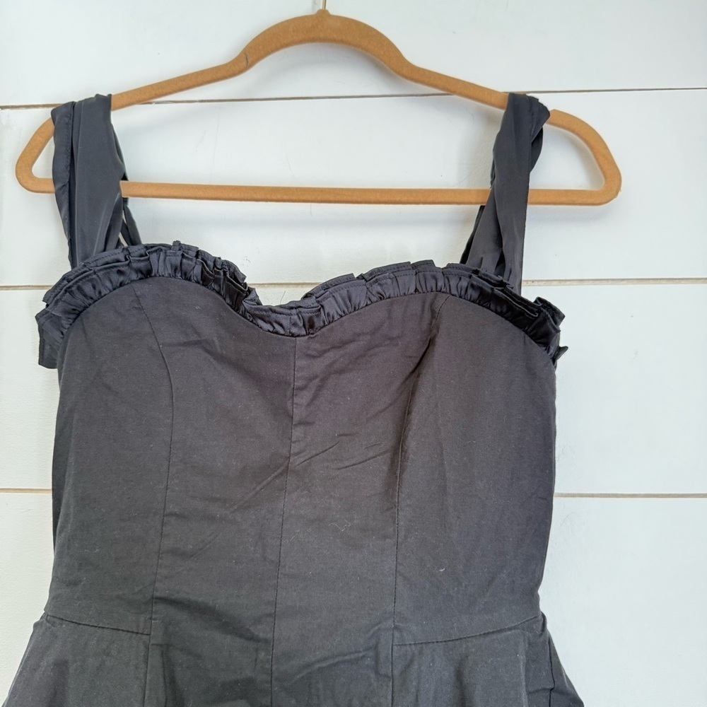 NWOT Free People midnight magic mini skater dress in black - Picture 7 of 13